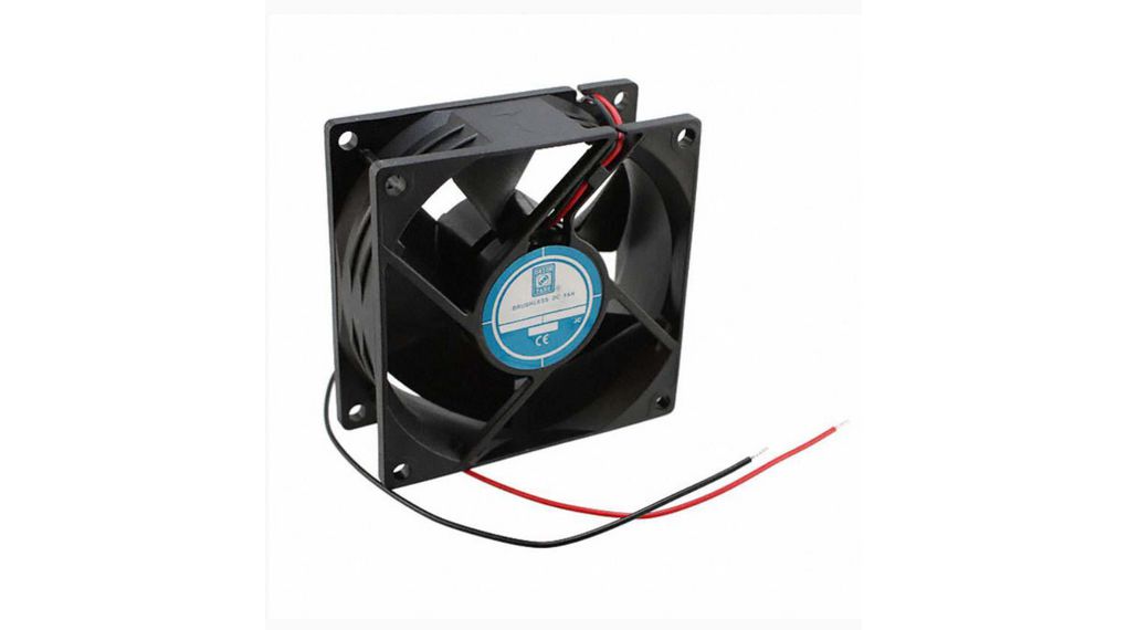 Axial Fan DC Dual Ball 80x80x32mm 12V 160mA 37dBA 76.5m³/h
